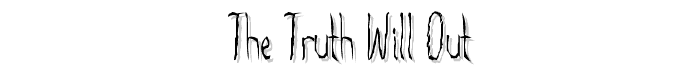 The Truth Will Out font